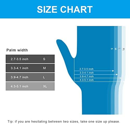 FINITEX Blue Disposable Nitrile Exam Gloves - 200 PCS/BOX 3.5mil Rubber Powder-Free Latex-Free Medical Cleaning Food Gloves