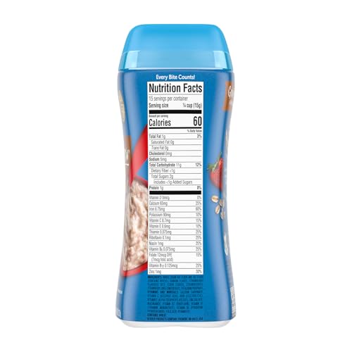 Gerber Stage 3 Baby Food, Oatmeal Banana Strawberry Cereal, Whole Grains, Iron, Baby Oatmeal Cereal, 6-Pack