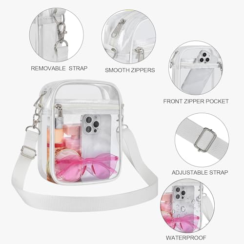 USPECLARE Clear Purse Stadium Approved CrossBody Bag for Men and Women