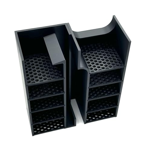 Media Basket Set Compatible with Fluval EVO 13.5 Gallon Aquarium Chambers - 5 Trays Included - Hole Plug Included