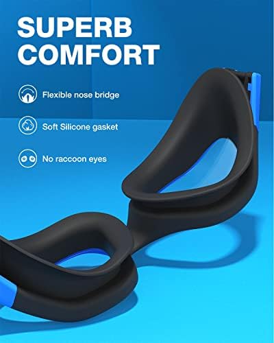 ZIONOR G1 Polarized Swimming Goggles for Unisex Adult Women Anti Fog 100% Anti UV Diving Goggles