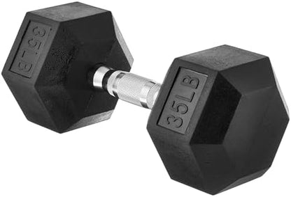 Amazon Basics Rubber Hex Dumbbell Hand Weight