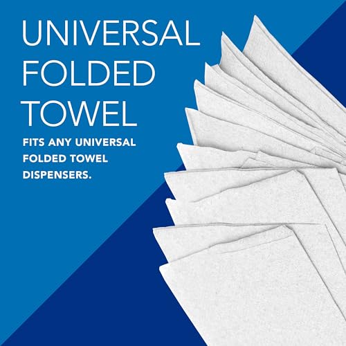 Scott Professional Universal Multifold Paper Towels, Bulk (01804), Absorbency Pockets, White, 9.2'x9.4' Towel, Compressed (250 Sheets/Pack, 16 Packs/Case, 4,000 Sheet Total)
