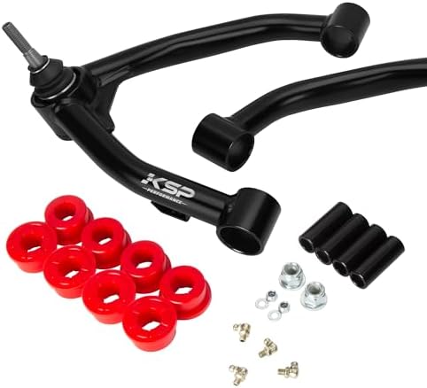 KSP Upper Control Arm Fit for Sierra Silverado1500, Tubular Fit 2-4" lift for 2007-2018 Silverado Sierra 6-Lug 2WD/4WD OE stamped steel and aluminum arms, Stage 2.0