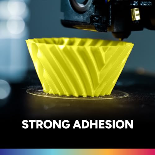 OVERTURE PLA Filament 1.75mm, Neatly Wound 3D Printer Filament 1kg Spool (2.2lbs), Dimensional Accuracy +/- 0.02 mm, Fit Most FDM 3D Printers (Highlight Yellow)