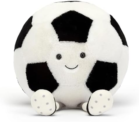 Jellycat Amuseables Soccer Ball Stuffed Toy, 12 inches - Soccer Ball Plush Gift for Sports Fans