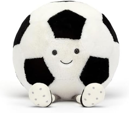 Jellycat Amuseables Soccer Ball Stuffed Toy, 12 inches - Soccer Ball Plush Gift for Sports Fans