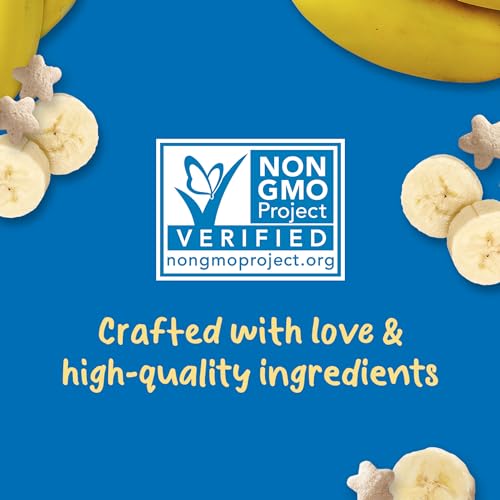 Gerber Stage 3 Baby Snacks, Banana Puffs, Puffed Grain Snack, Baby Led Feeding, Iron & Choline, Puffs Snacks for Babies, 6-Pack