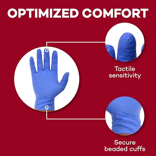 Dealmed Medical Exam Gloves – 200 Count Small Nitrile Gloves, Disposable Non-Irritating Latex Free, Multi-Purpose Use for a First Aid Kit and Medical Facilities