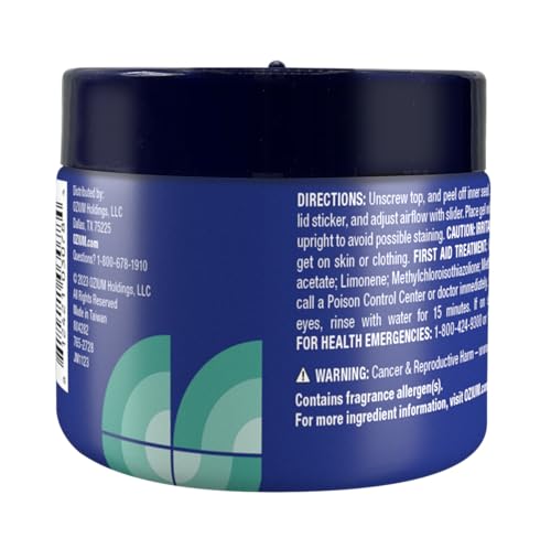 Ozium 4.5 Oz. Odor Eliminating Gel for Homes, Cars, Offices and More, Outdoor Essence, 4 Pack