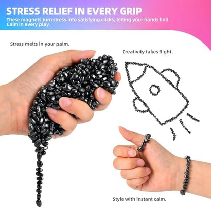 1000pcs Magnet Balls Fidget Toys for Adults & Teens,Weak Magnetic Balls Ferrite Putty，Stress Relief Sensory Toys for Autism ADHD Anxiety,Desk Fidgets Toys for Office/Adults Gifts