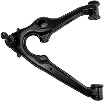 TRQ Front Stamped Steel Lower Control Arm Ball Joint Assembly LH Driver Side for Silverado Sierra Tahoe Suburban Escalade