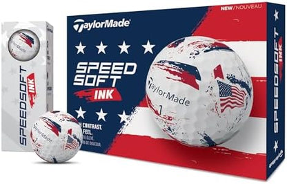 TaylorMade SpeedSoft Golf Balls, Maximum Distance with Ultra-Soft Feel, Perfect for Off The Tee and Around The Green