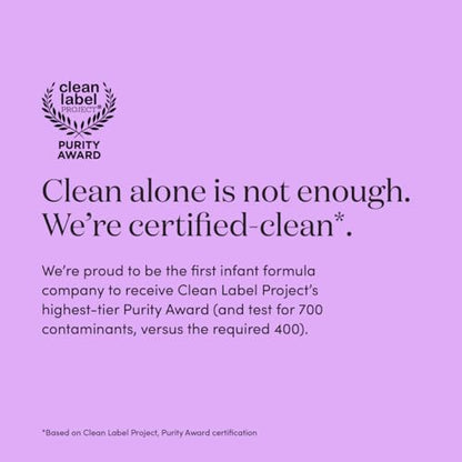 Infant Formula Powder for Infants 0-12 Months, Made With Organic Whole Milk, Clean Label Project Certified, Closest-to-Breast Milk Baby Formula Patented Protein Blend, 24 Ounce (Pack of 1)