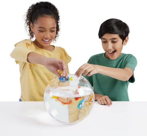 Robo Alive Robo Fish Robotic Swimming Fish (Pink + Golden) by ZURU Water Activated, Changes Color, Comes with Batteries, Amazon Exclusive (2 Pack) Series 3