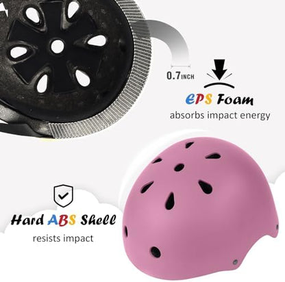 Kids Bike Helmet, Adjustable and Multi-Sport, from Toddler to Youth, 3 Sizes