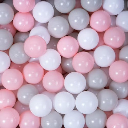 MoonxHome Ball Pit Balls for Toddlers, BPA Free Crush Proof Plastic Toy Balls for Ball Pit, Children's Pool Water Toys, Macaron Ocean Balls for Play Tent 2.15 Inch Pack of 100…