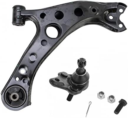TRQ Front Left Lower Control Arm with Ball Joint Drivers Side Compatible with 2019-2022 Toyota Corolla 2016-2022 Prius Prius AWD-e 2017-2022 Prius Prime