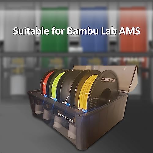 GIANTARM Clear PLA Filament, 1.75mm Transparent PLA 1kg Spool (2.2lbs), 3D Printer Filament with Vacuum Packaging