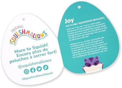 Squishmallows Original 12-Inch Joy Purple Sugar Glider - Official Jazwares Plush