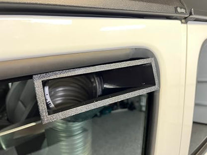 ECOFLOW Wave 2 & 3 Exhaust 5in or Intake 6" Duct to square for easier window mounting