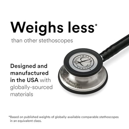3M Littmann Classic III Monitoring Stethoscope, 5863, More Than 2X as Loud, Weighs Less, Stainless Steel Mirror-Finish Chestpiece, 27" Navy Blue Tube, Smoke Stem, and Headset