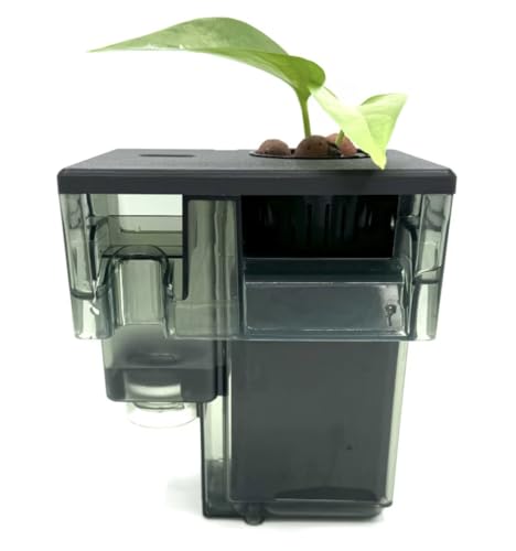 AquaClear Series Planter Lids / 2" Pots/Various Substrate Options/Fully Customizable/Compatible with Fluval AquaClear Filters (AquaClear 50/2 Pot, Clay Pebbles Substrate, Black)
