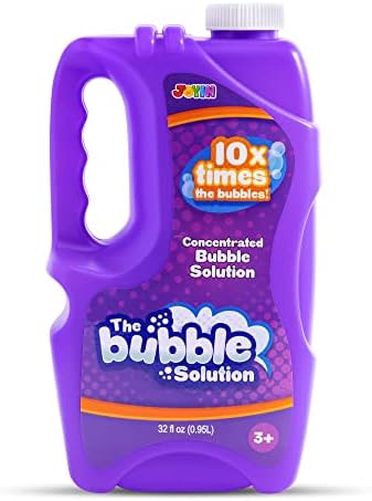 JOYIN 32 oz Bubble Solution Refills (Close to 1L/ 2.5 Gallon), Concentrated Solution for Bubble Machine, Wands, Blower, Easter (Purple)