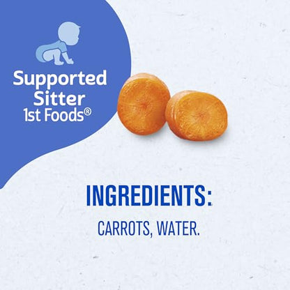 Gerber 1st Foods Baby Food, Carrot Puree, Natural & Non-GMO, 2 Oz - 2 Count (Pack of 8)