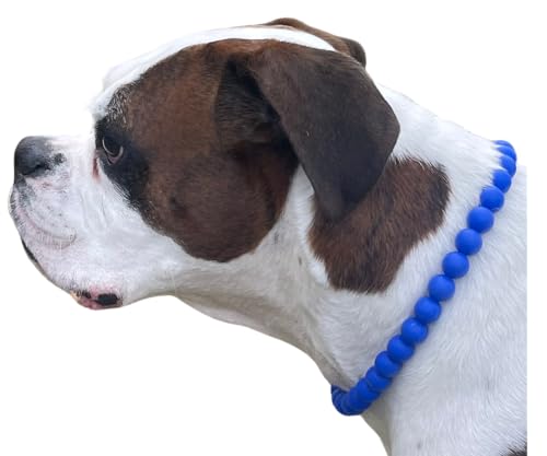 Dog Necklace (X-Large (22-24"), Solid, Blue)