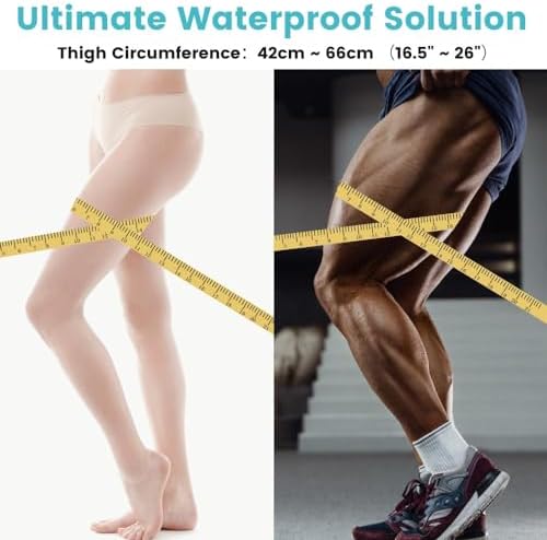 Cast Covers for Shower Leg, Waterproof Cast Cover for Showering/Swimming, Cast Protector for Shower Leg Adult, Water Proof Shower Boots for Foot after Surgery, Knee, Ankle, Boot (Diameter-7.9")
