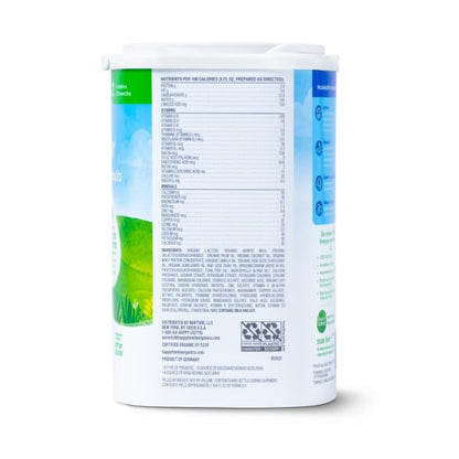 Happy Baby Organics Stage 2 Infant Formula, 6 12 Months, Milk Based Organic Baby Formula Powder with Iron, Probiotics & Prebiotics for Immune & Digestive Support, 22.9 Ounce (Pack of 3)