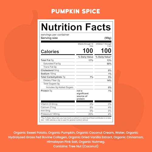 Serenity Kids Organic Pumpkin Spice Protein Smoothie Pouch - USDA Organic - Dairy Free, 3.5 Ounces (Pack Of 12)