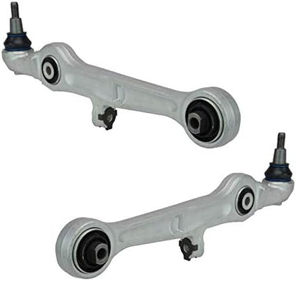 TRQ Front Lower Control Arm with Ball Joint Set Compatible with 2003-2009 Audi A4 A4 Quattro 2007-2008 RS4 2004-2009 S4