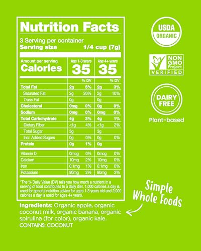 Amara Organic Fruit Bites Apple Kale - No Artificial Colors/Dyes, Added Sugar, Dairy-Free Fruit Snacks, Made with Organic Whole Foods, Healthy Fruit Snacks for Kids - 6 Pack