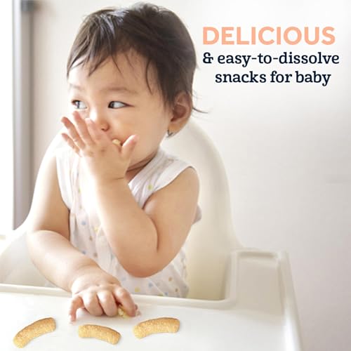 Gerber Stage 3 Baby Food Snacks, Apple Sweet Potato Lil' Crunchies, Snacks for Babies, Baby Led Feeding, 6-Pack