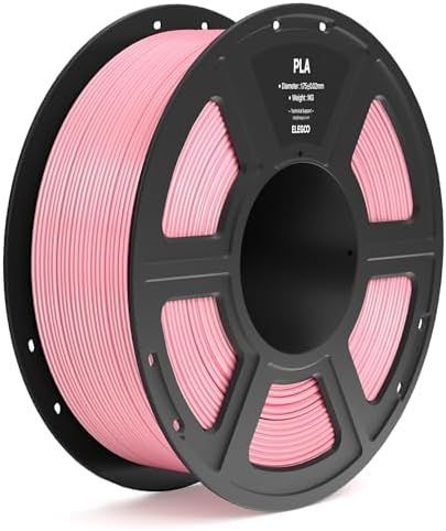 ELEGOO PLA Filament 1.75mm Pink 1KG, 3D Printer Filament Dimensional Accuracy +/- 0.02mm, 1kg Spool(2.2lbs) Fit Most FDM 3D Printers