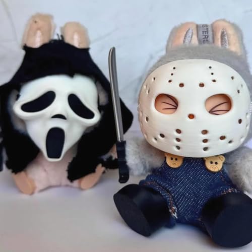 Two Sets Of 17cm Doll Clothes For Halloween Scary Mask Doll Accessories Cute Halloween Costumes For Dolls Create The Cutest 17cm Fashion Doll For Halloween