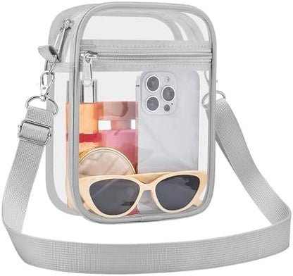 USPECLARE Clear Purse Stadium Approved CrossBody Bag for Men and Women