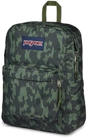 JanSport SuperBreak One Backpack - Durable, Lightweight Bag with 1 Main Compartment, Front Utility Pocket with Built-in Organizer, Premium Backpack, Camo Illusion