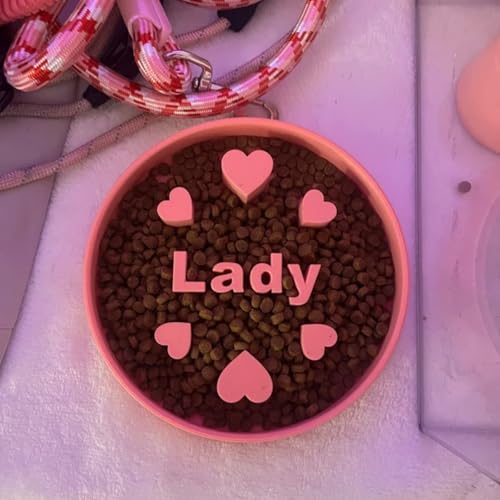 Custom Slow Feeder Dog Bowl - Personalized Dog Bowl with Name - Ideal Slow Feeder for Large and Small Breeds - Unique Design for Healthy Eating
