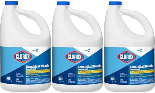 CloroxPro Clorox Germicidal Bleach, 121 Ounce Bottle, Pack of 3 (Package May Vary)