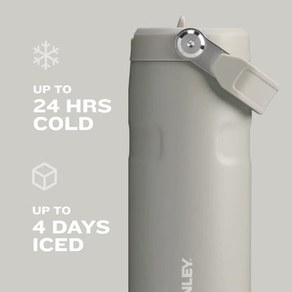 Stanley IceFlow Flip Straw 2.0 Water Bottle 24 oz | Built-In Straw with Larger Opening | Lightweight and Leak Resistant | Insulated Stainless Steel | BPA-Free | Meadow