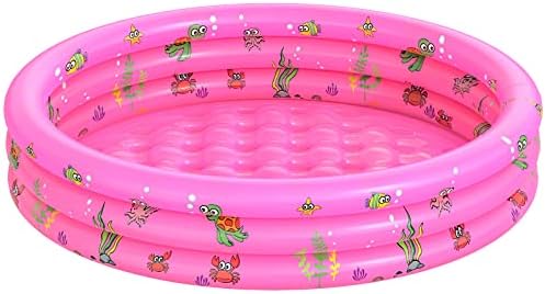 Garden Round Inflatable Baby Swimming Pool, Portable Inflatable Child/Children Little Pump Pool,Kiddie Paddling Pool Indoor&Outdoor Toddler Water Game Play Center for Kids/Girl/Boy