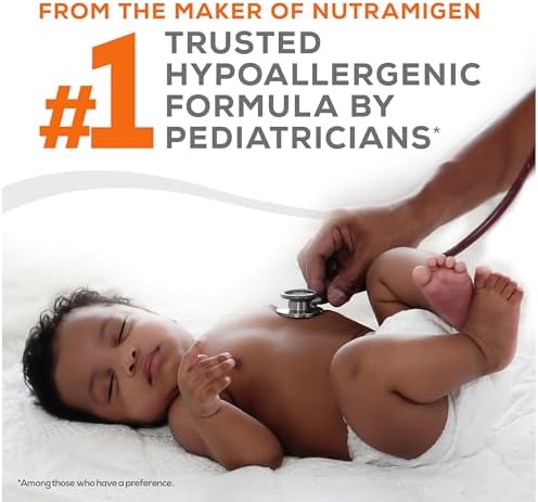 PurAmino Hypoallergenic Infant Drink, for Severe Food Allergies, Omega-3 DHA, Iron, Immune Support, Powder Can, 14.1 Oz