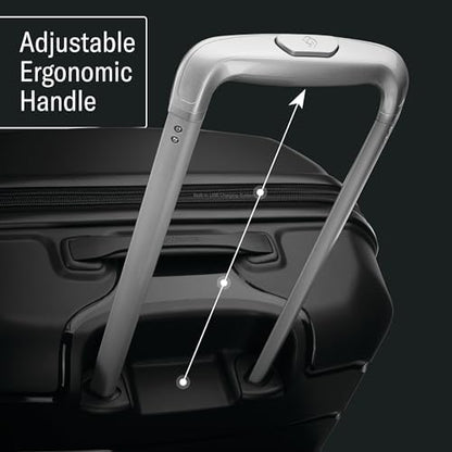 Samsonite Freeform Hardside Expandable with Double Spinner Wheels, Lilac, Checked-Medium 24-Inch