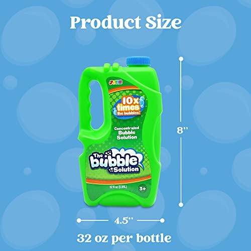 JOYIN 32 oz Concentrated Bubble Solution (Green) for Kids, Boys and Girls Summer Game, Party Favors, Summer Outdoor Fun, Pretend-Play Toys, Educational Toys, and School Classroom Prizes