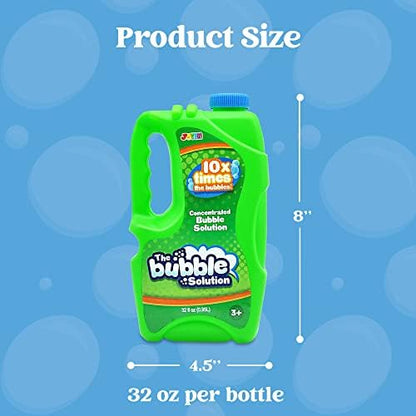 JOYIN 32 oz Concentrated Bubble Solution (Green) for Kids, Boys and Girls Summer Game, Party Favors, Summer Outdoor Fun, Pretend-Play Toys, Educational Toys, and School Classroom Prizes