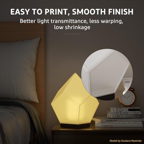 ELEGOO Rapid PETG Filament 1.75mm Yellow 1KG, High Speed 30-600mm/s 3D Printer Filament Dimensional Accuracy +/- 0.02 mm, 1kg Cardboard Spool(2.2lbs) Fits for Most FDM 3D Printers