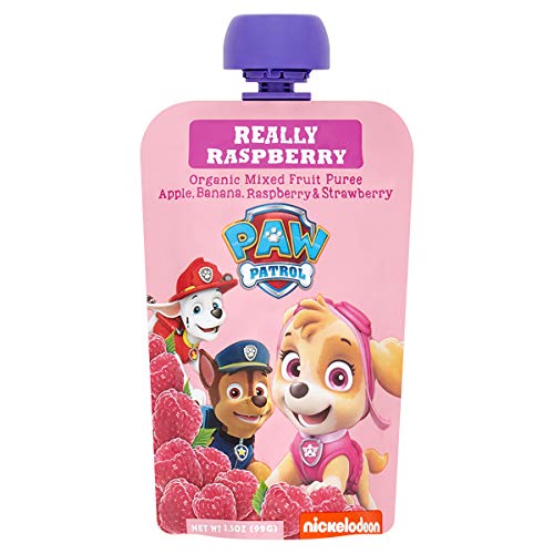 Paw Patrol Really Raspberry Organic Mixed Fruit Squeeze Pouch, 3.5 Ounce (Pack of 10)